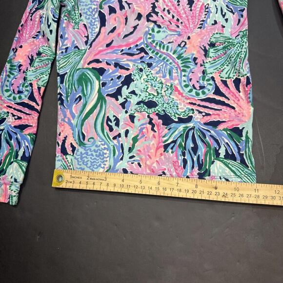 Lilly Pulitzer Seahorse Mermaid Nautical Print Kids PJs Sammie Set Pajamas Sz 8 - Picture 10 of 15